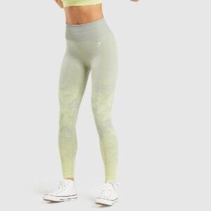 Gymshark Adapt Ombre Seamless Leggings (Taupe & Green)